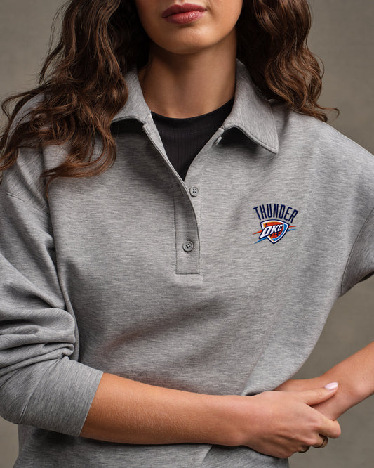 Oklahoma City Thunder NBA DreamGlow® Polo Sweatshirt - US 5513