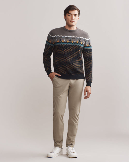 Fair Isle Crew Neck Sweater - US 3759