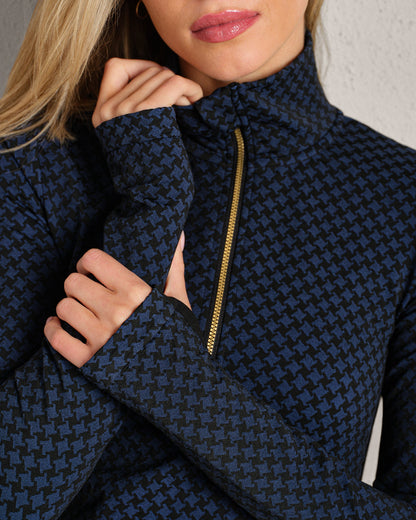Après Houndstooth Seamless 1/4 Zip - US 4062