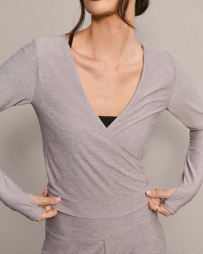 Atmosphere Wrap Top - US 9915