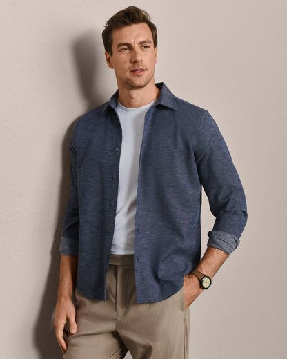 Brezza Linen-Blend Shirt - US 9436