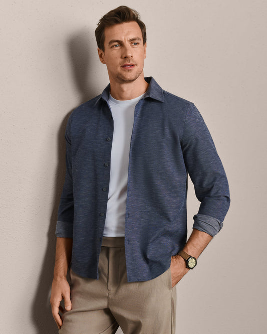 Brezza Linen-Blend Shirt - US 9436