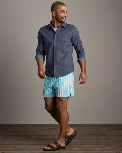 Brezza Linen-Blend Shirt - US 9436