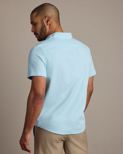 Brezza Linen-Blend Short Sleeve Shirt - US 3608