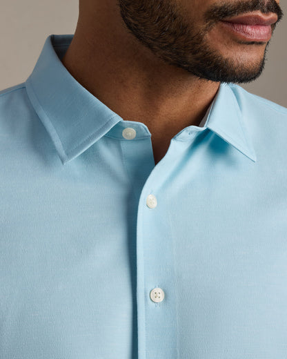 Brezza Linen-Blend Short Sleeve Shirt - US 3608