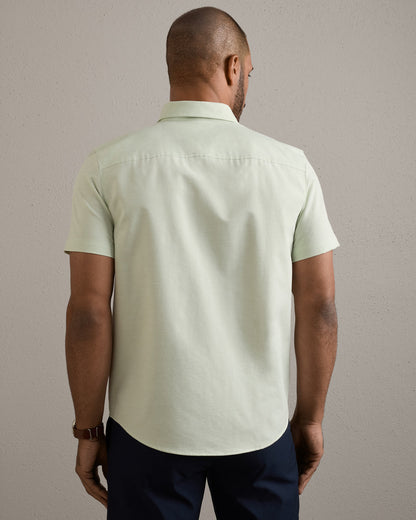 Brezza Linen-Blend Short Sleeve Shirt - US 3828
