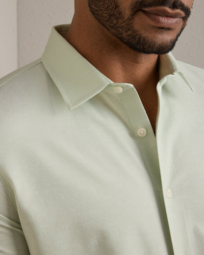 Brezza Linen-Blend Short Sleeve Shirt - US 3828