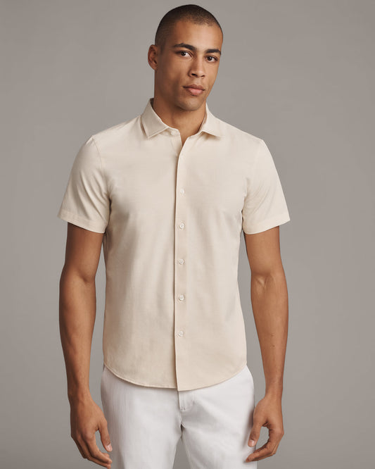 Brezza Linen-Blend Short Sleeve Shirt - US 5480