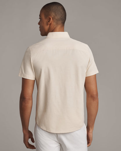 Brezza Linen-Blend Short Sleeve Shirt - US 5480