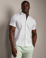 Brezza Linen-Blend Short Sleeve Shirt - US 8489