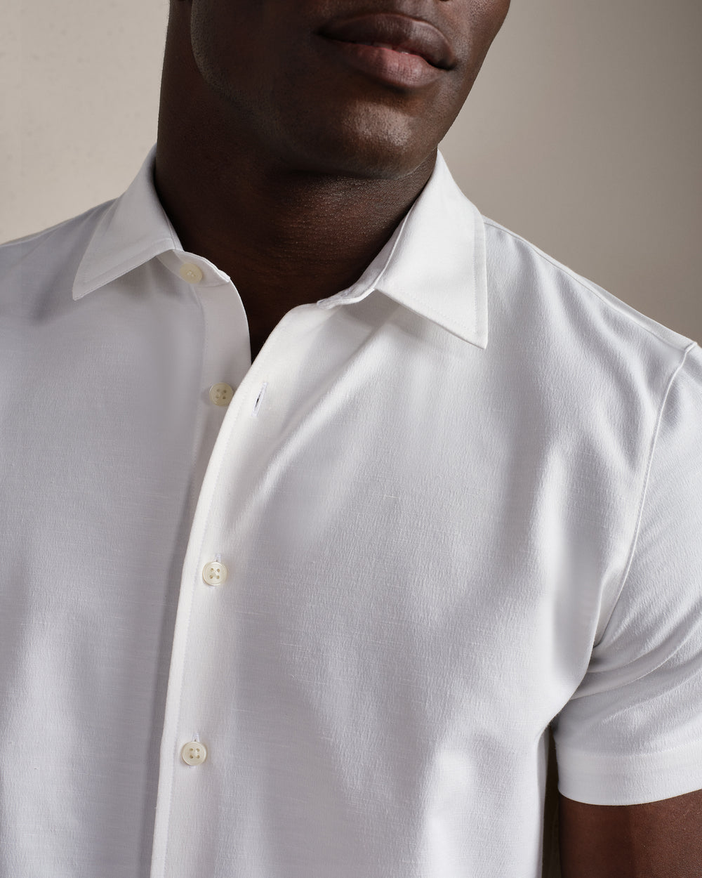 Brezza Linen-Blend Short Sleeve Shirt - US 8489
