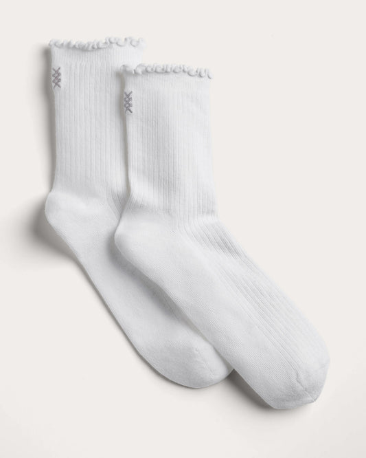 C.O.R. Scalloped Half Crew Sock - US 2281