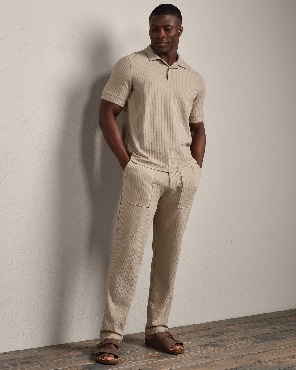 Casual Seersucker Polo - US 7047
