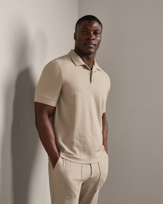 Casual Seersucker Polo - US 7047