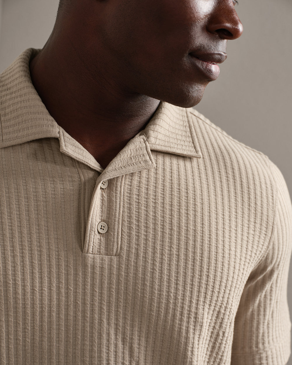 Casual Seersucker Polo - US 7047