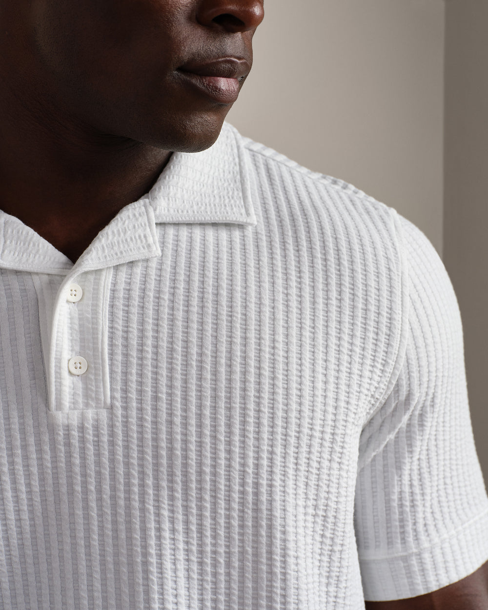 Casual Seersucker Polo - US 8690