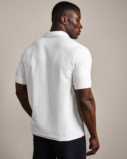 Casual Seersucker Polo - US 8690