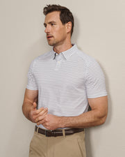 White/Navy Pinstripe