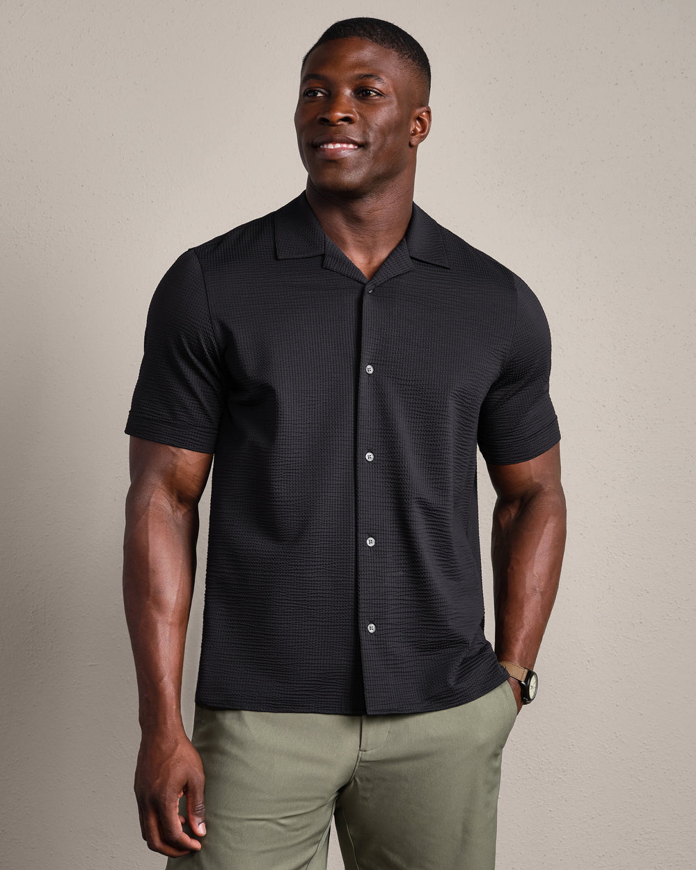 Commuter® Seersucker Camp Collar Shirt - Classic - US 9285