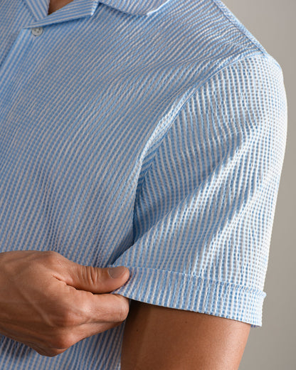 Commuter® Seersucker Camp Collar Shirt - Classic - US 0265