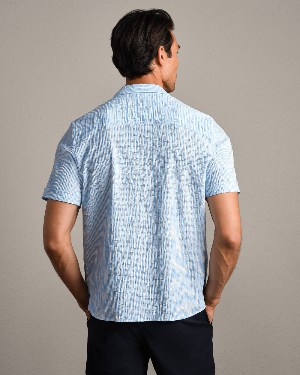 Commuter® Seersucker Camp Collar Shirt - Classic - US 0265