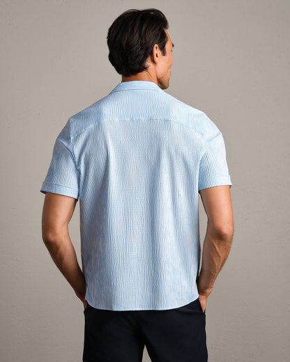 Commuter® Seersucker Camp Collar Shirt - Classic - US 0265