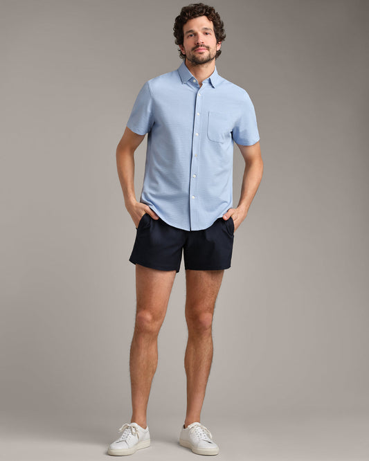 Commuter® Seersucker Short Sleeve Button Down - US 6793