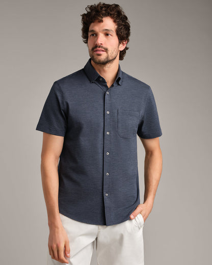 Commuter® Seersucker Short Sleeve Button Down - US 7950