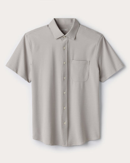 Commuter® Seersucker Short Sleeve Button Down - US 8214