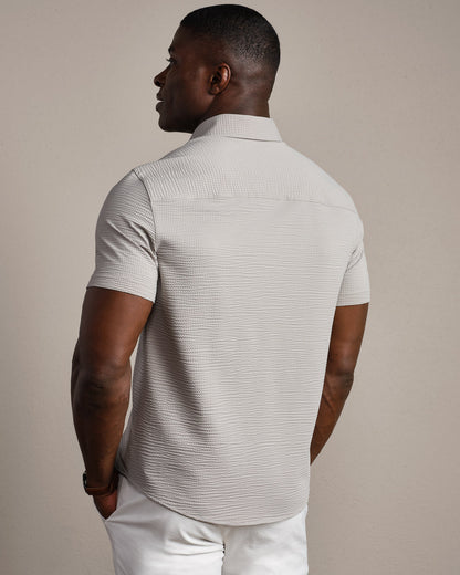 Commuter® Seersucker Short Sleeve Button Down - US 8214