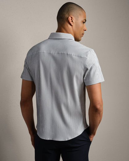 Commuter® Seersucker Short Sleeve Button Down - US 8915