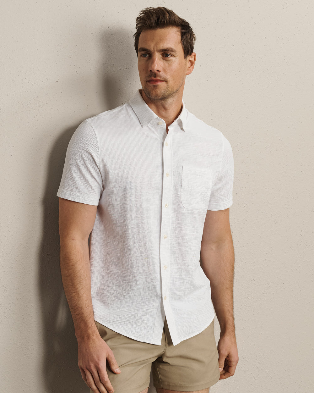 Commuter® Seersucker Short Sleeve Button Down - US 2923