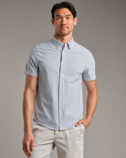 Gray Linen Wide Stripe