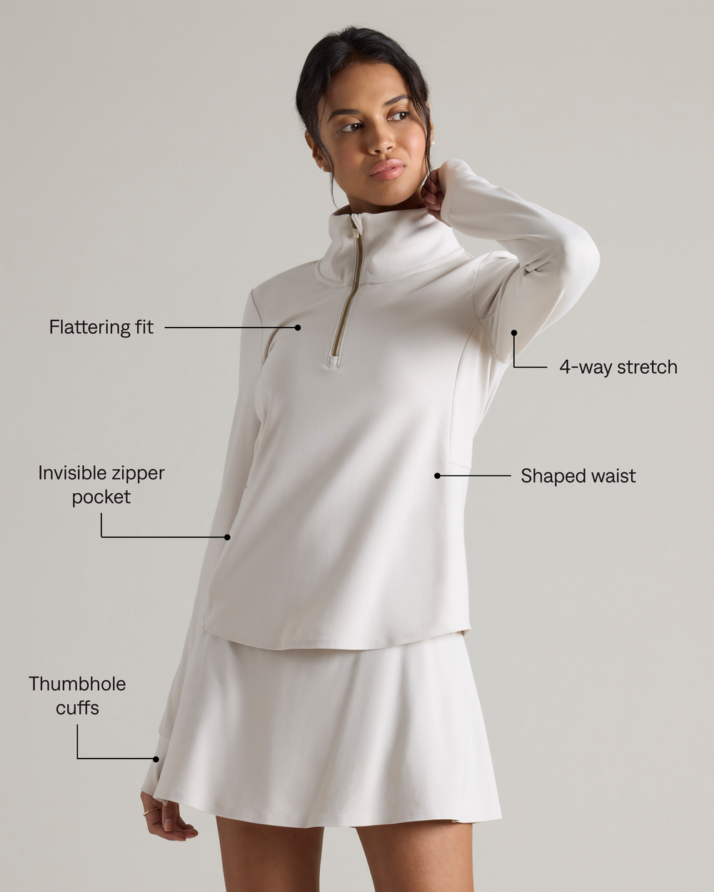Course to Court 1/4 Zip - US 2871