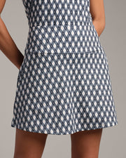 Navy Blue Retro Diamond