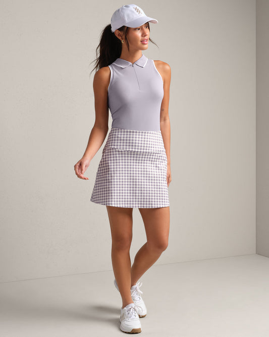 Course to Court Sleeveless Zip Polo - US 1192