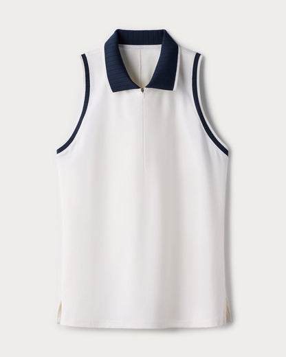 Course to Court Sleeveless Zip Polo - US 5925