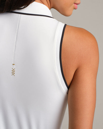 Course to Court Sleeveless Zip Polo - US 5102