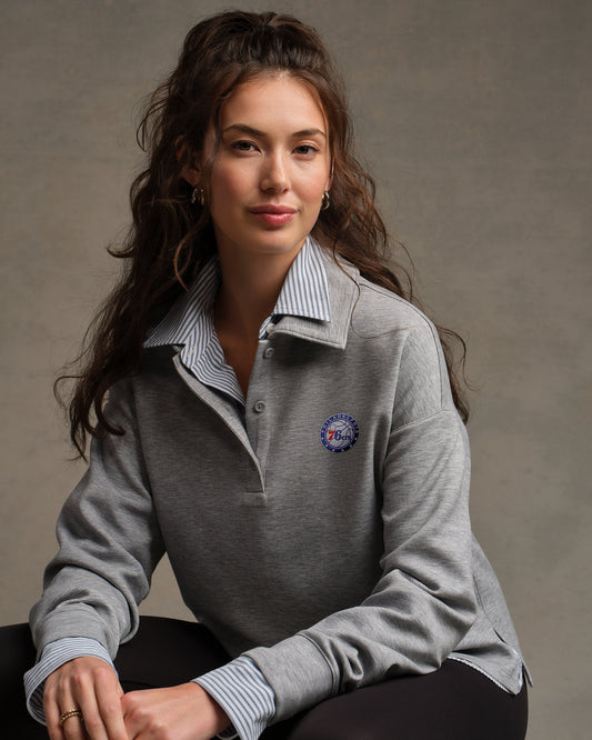 Philadelphia 76ers NBA DreamGlow® Polo Sweatshirt - US 2919