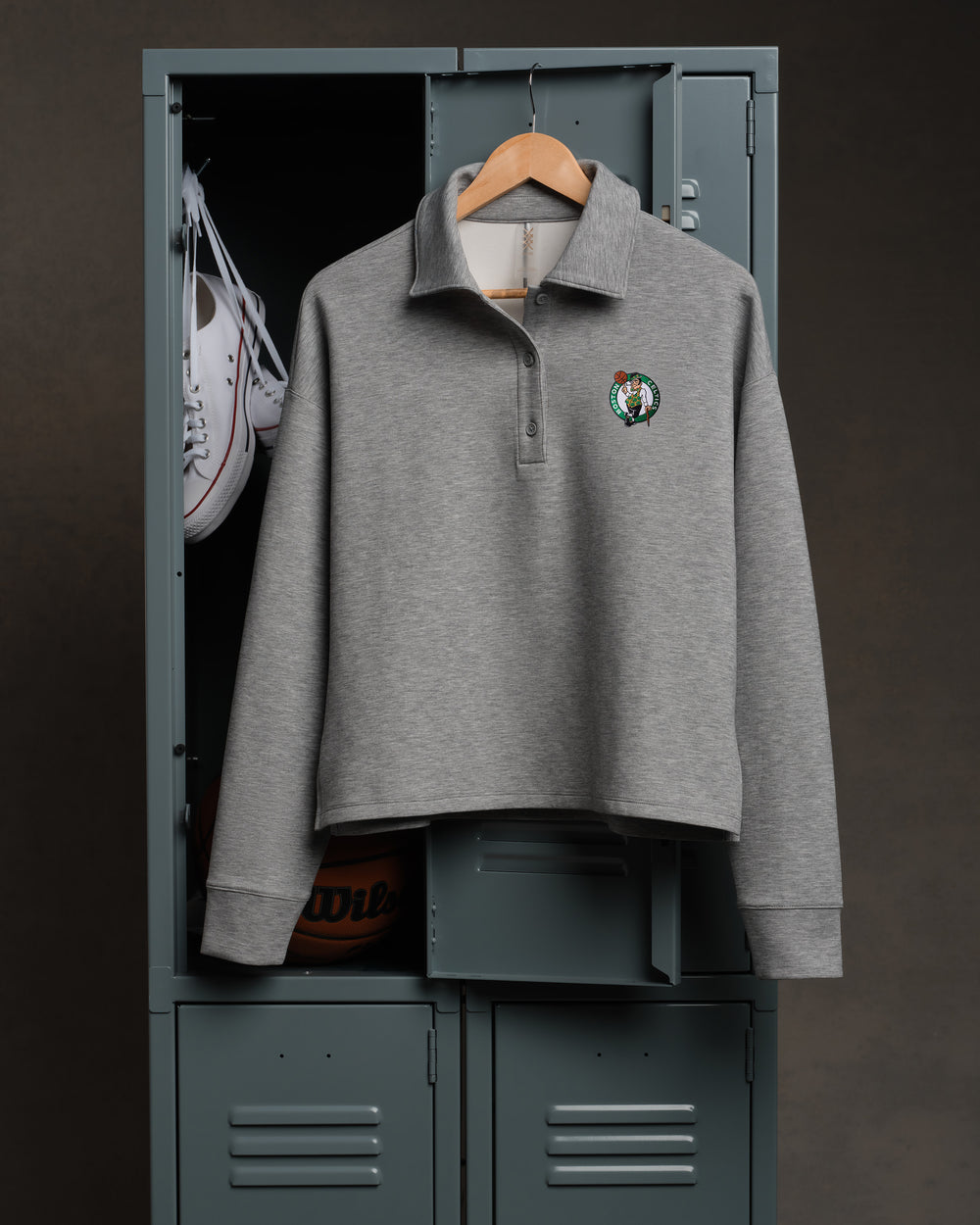 Boston Celtics NBA DreamGlow® Polo Sweatshirt - US 7078
