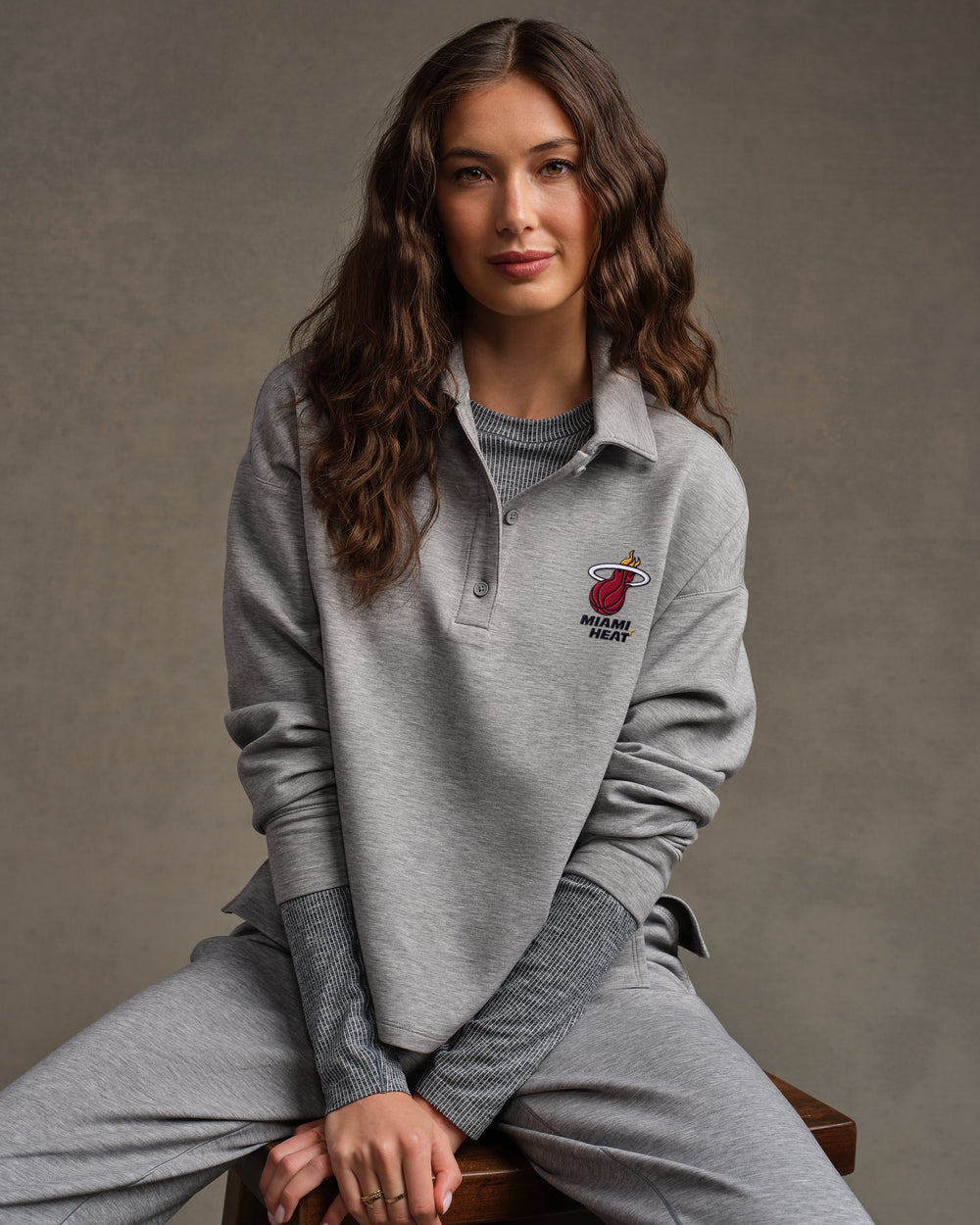Miami Heat NBA DreamGlow® Polo Sweatshirt - US 9855