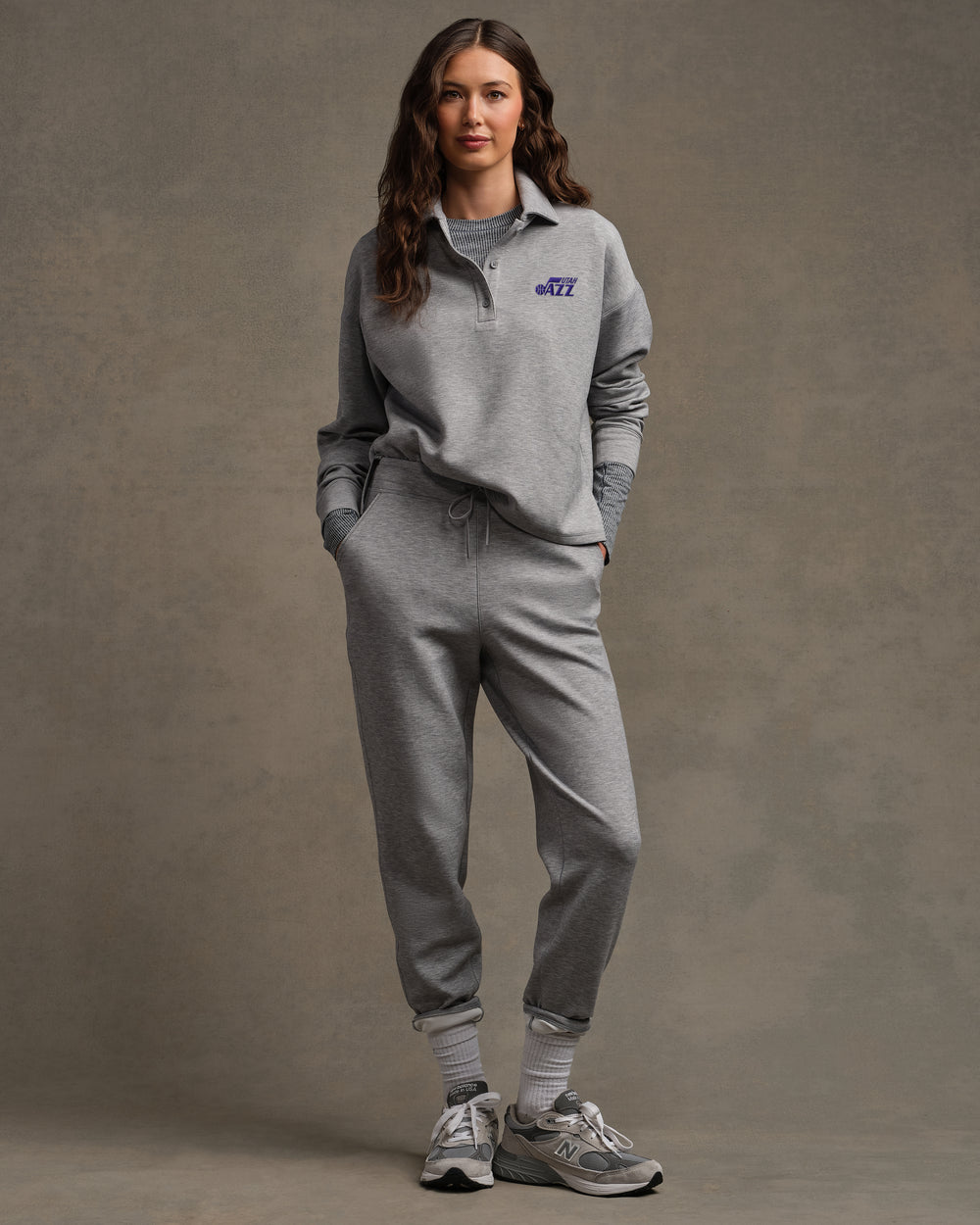 Utah Jazz NBA DreamGlow® Polo Sweatshirt - US 8216