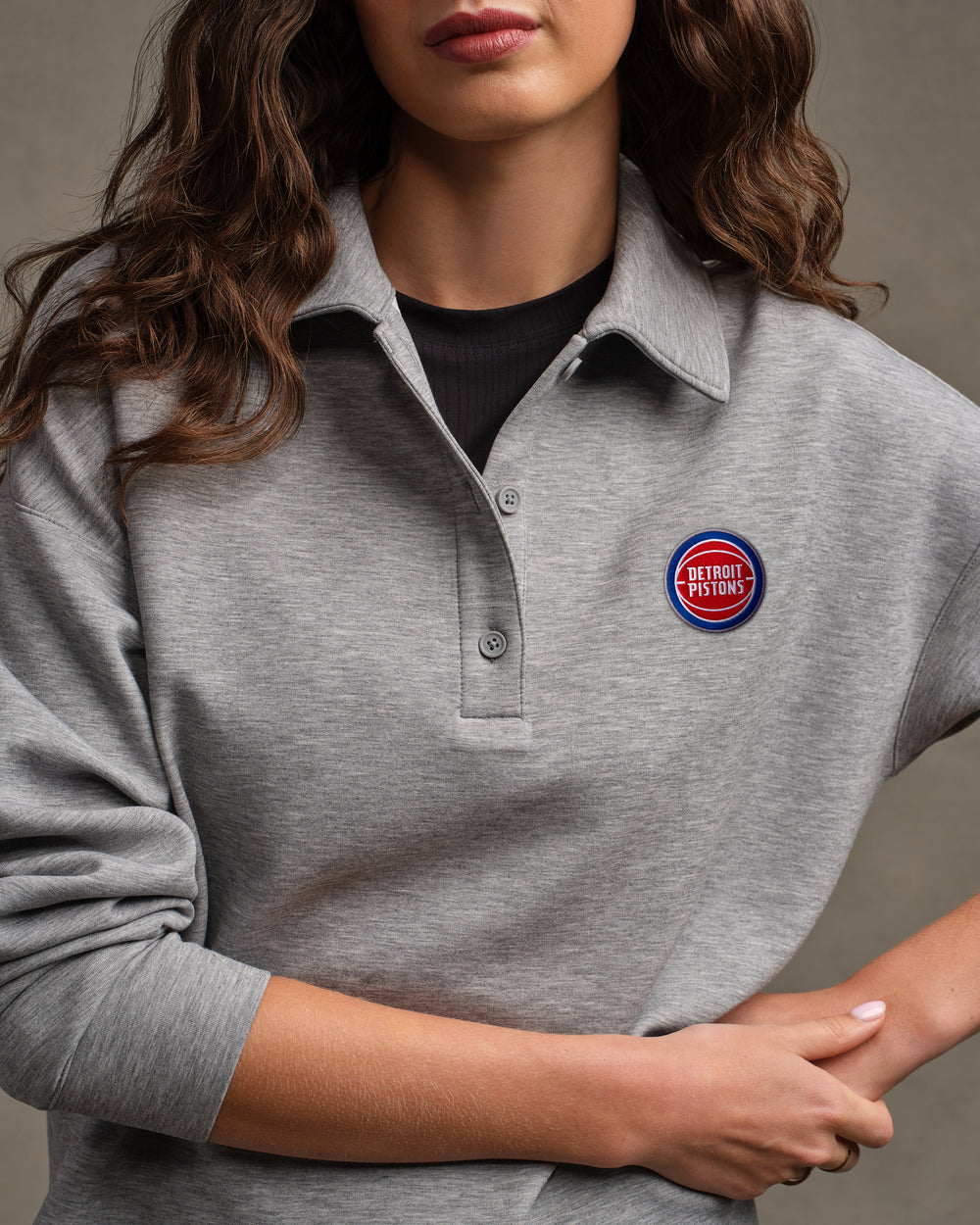 Detroit Pistons NBA DreamGlow® Polo Sweatshirt - US 4385