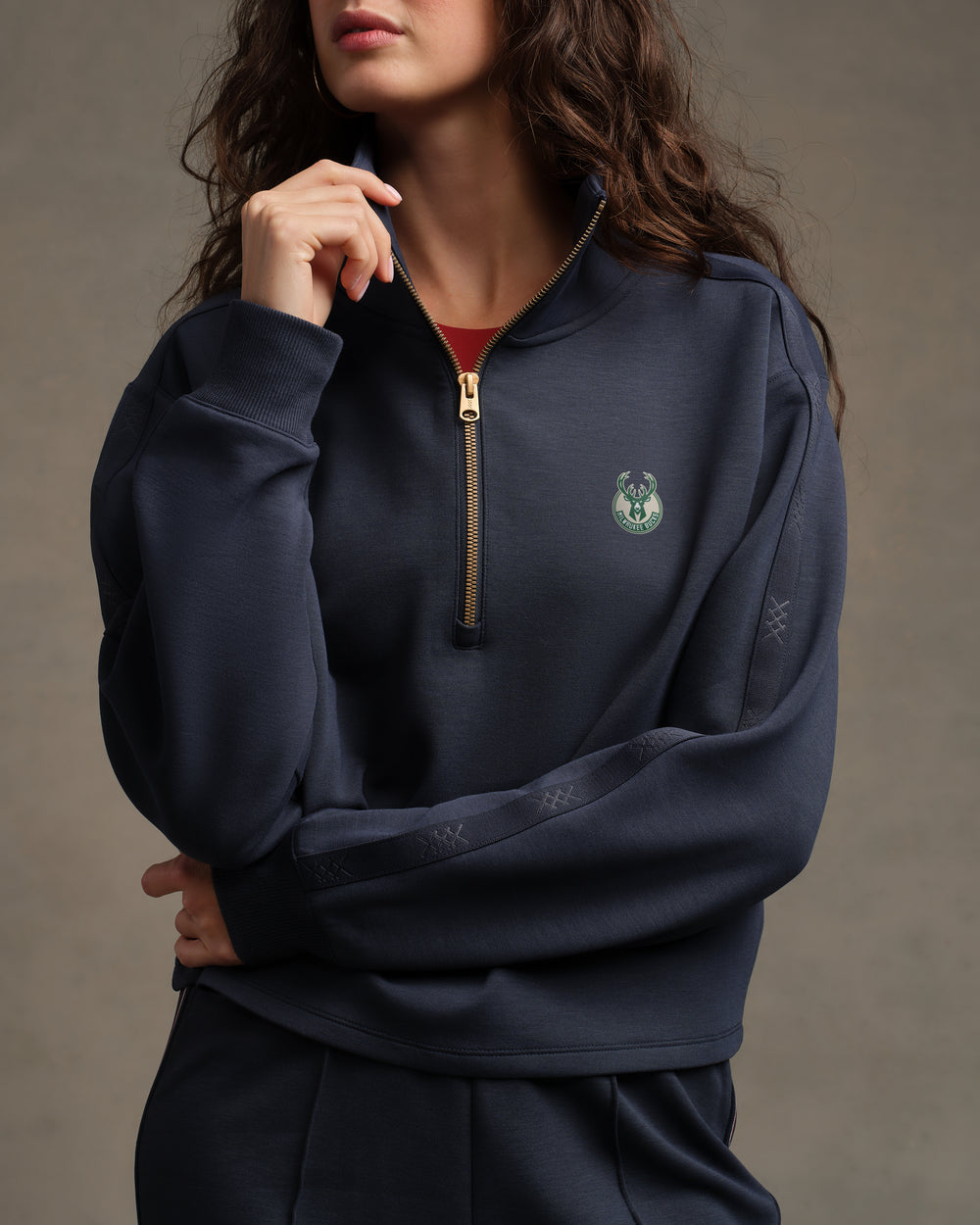 Milwaukee Bucks NBA DreamGlow® Track 1/2 Zip - US 0404