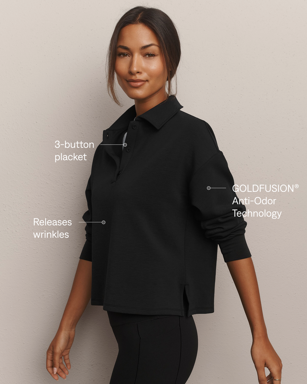 DreamGlow® Polo Sweatshirt - US 1362