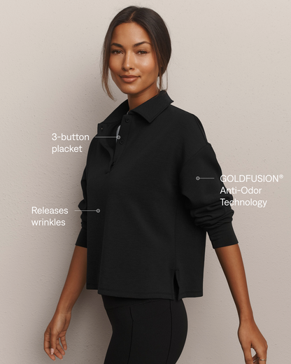 DreamGlow® Polo Sweatshirt - US 3076