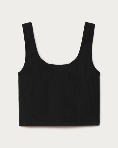 Seamless Embossed Crop Tank - US 5524