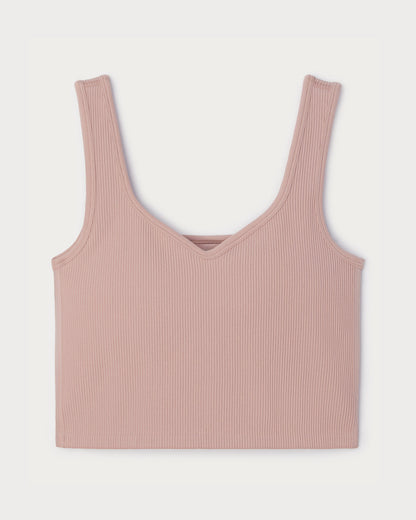 Seamless Embossed Crop Tank - US 6874