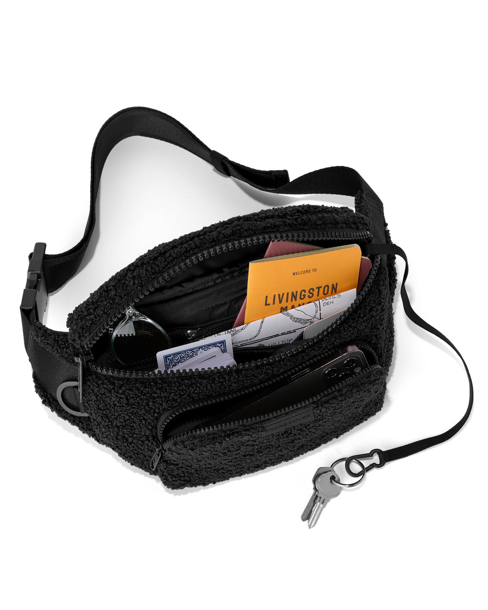 Dagne Dover Jax Large Fanny Pack - Shearling - US 3466