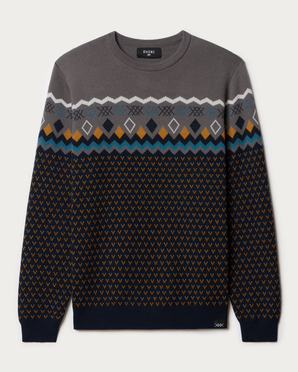 Fair Isle Crew Neck Sweater - US 3759